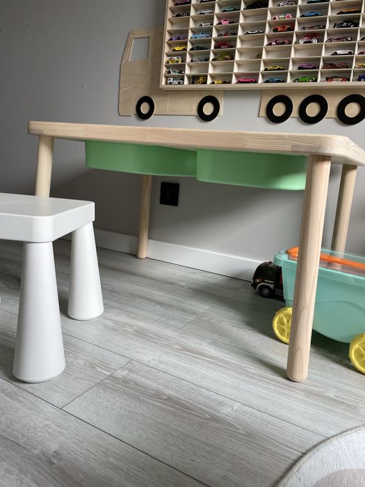 Stolik IKEA Flisat 83x58 + krzesełko IKEA Mammut ZESTAW dla dziecka