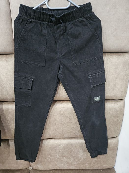 Spodnie chłopięce czarne jeansowe Smyk Cool Club roz 158