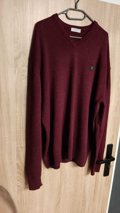 Sweter Lyle and Scott Lyle & Scott bordowy burgundowy