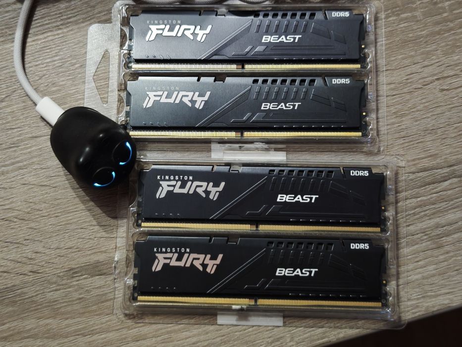 Оперативна пам’ять Kingston 64GB DDR5 5600MHz FURY Beast Black 2*32