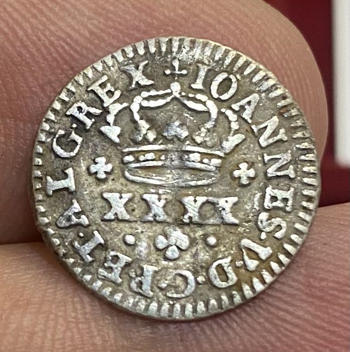 Coin 1/2 Tostão D. João V