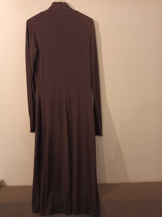 grafitowa sukienka z wiskozy rozmiar 36