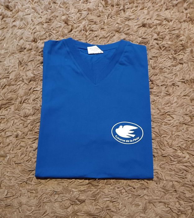 T-shirt męski niebieski rozmiar "L"