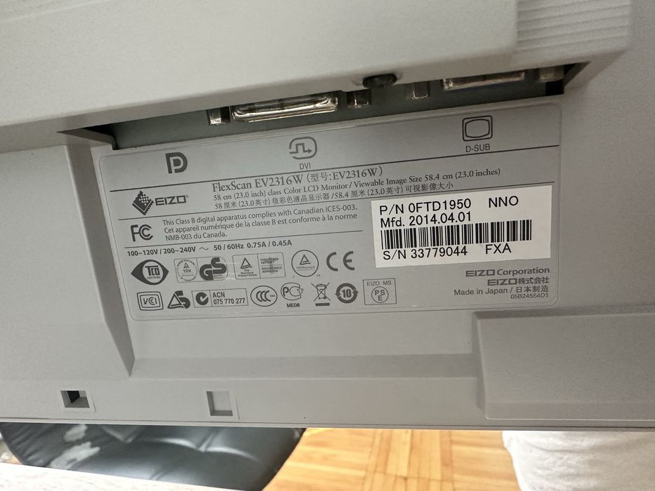 Монітор Eizo FlexScan EV2316W