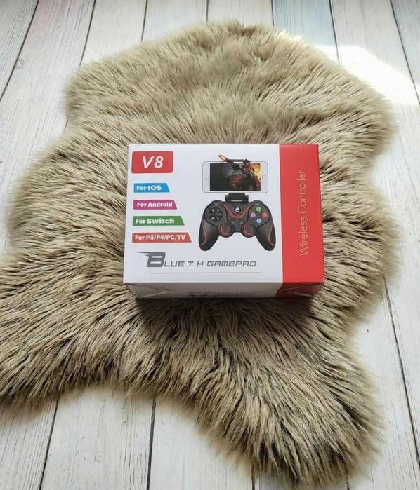 Gamepad do PC i telefonu Bluetooth z uchwytem na smartfona NOWY