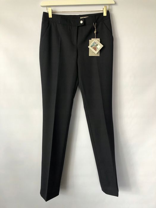 CLAIRE Spodnie garniturowe eleganckie w kant PREMIUM