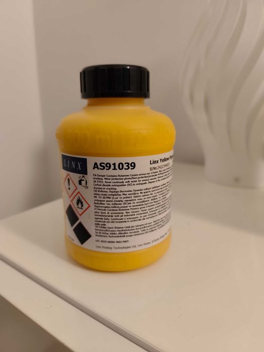 ЧОРНИЛА LINX 1039 500мл
Жовте пігментоване чорнило