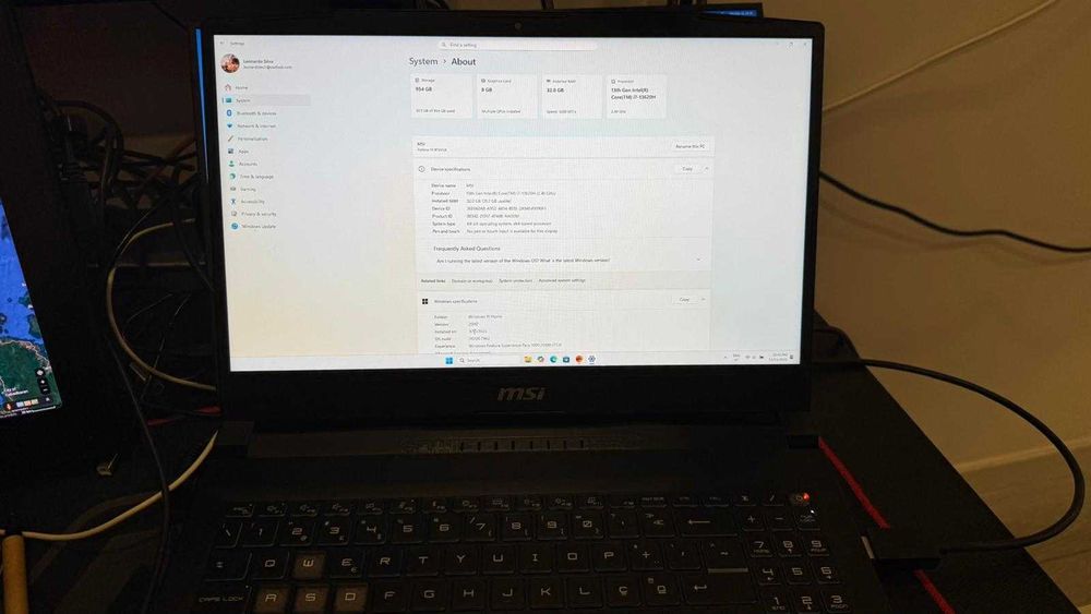 Portatil MSI Katana 15 RTX4070 32GB |TROCO POR MACBOOK PRO M4 16 GB