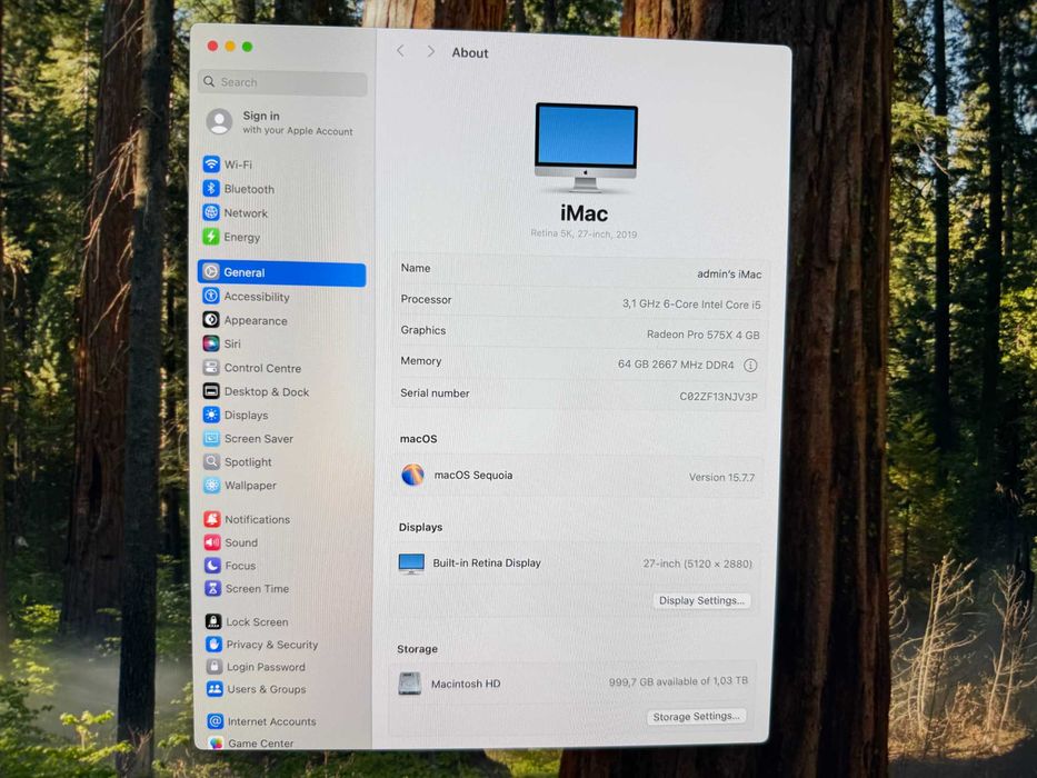 Apple iMac 27ʼʼ 5K • 64GB RAM • Ідеальний стан