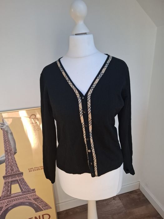 Sweterek w stylu burberry XS/S wiskoza