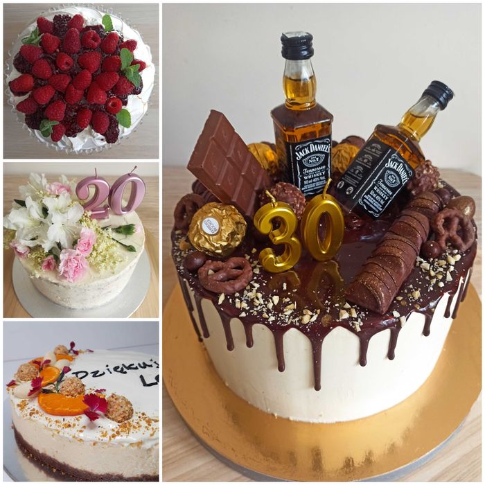 Torty, ciasta, piernik świąteczny, chleby