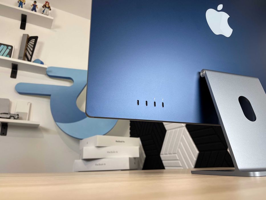Apple iMac 24 M1 ,4.5K 3,2GHz, SSD 2 TB, RAM 16GB Niebieski Gwarancja!