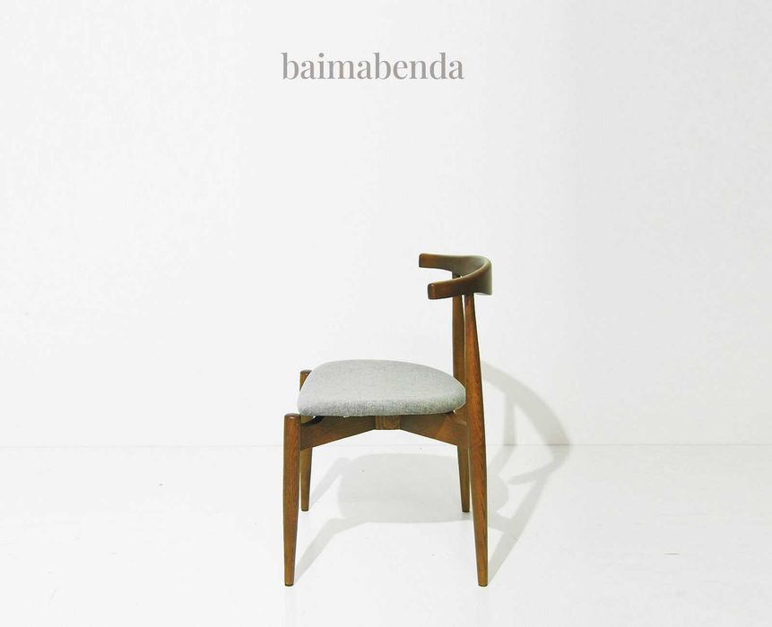 Cadeira estilo nórdico inspirada no design de Hans Wegner