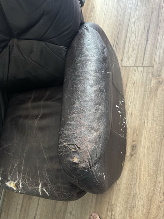 Fotel z funkcją relax skórzany