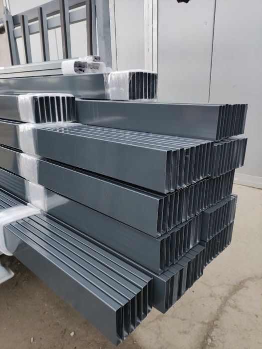 profile aluminiowe profil stalowy ocynkowany słupek sztacheta antracyt