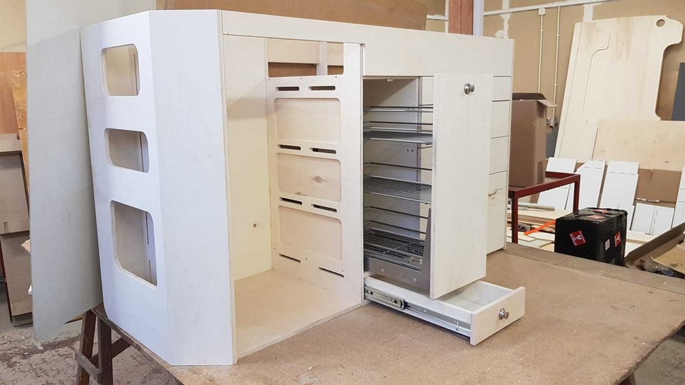 Szafka kuchenna do campervana:Master Movano Interstar meble do kampera