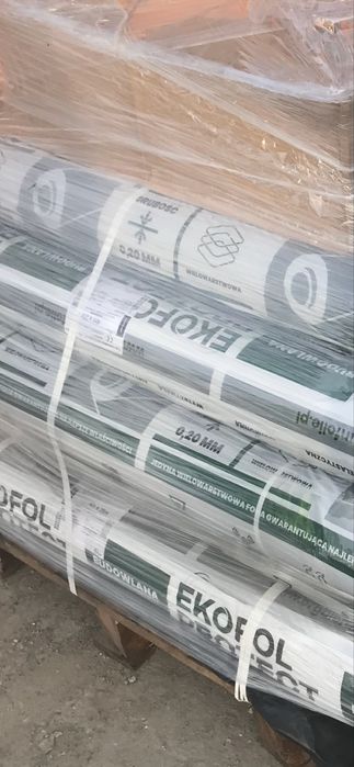 Folia budowlana 0,2 mm 100 m2 atestowana gruba membrana atest