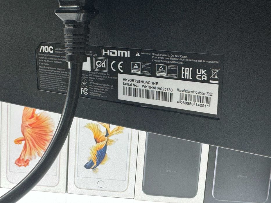 Монитор AOC AOC 25G3ZM FHD VA 8-Bit/240Hz/1ms/Gsync/Freesync