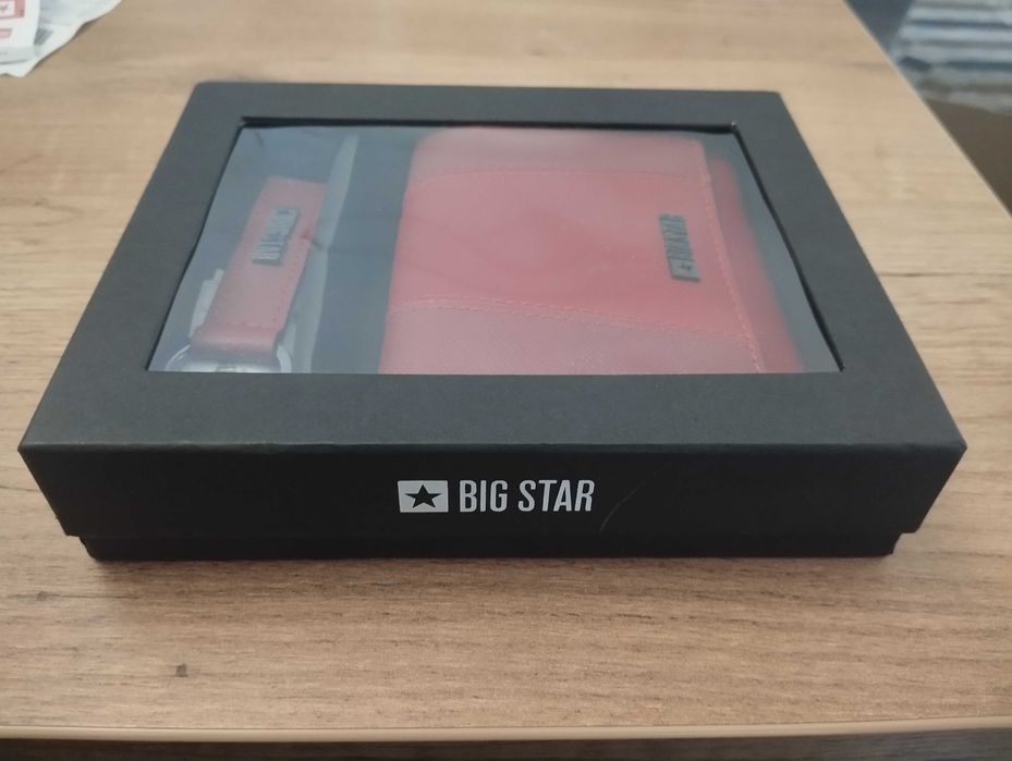 Portfel skórzany czerwony Big Star