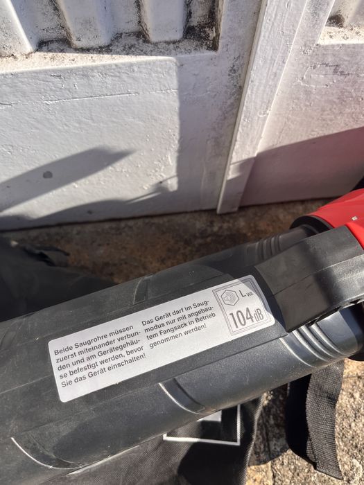 Aspirador/soprador de folhas einhell