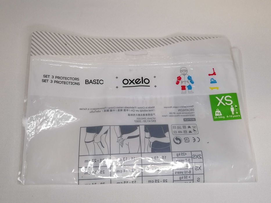 Conjunto Proteção OXELO (Joelheiras, Cotoveleiras e Pulso)