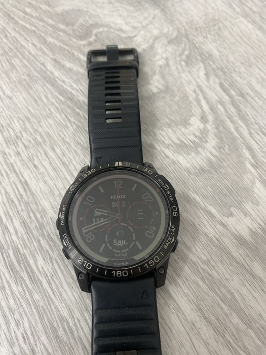 Смарт-часы Garmin Fenix 7X Sapphire Solar серые титановые карбон