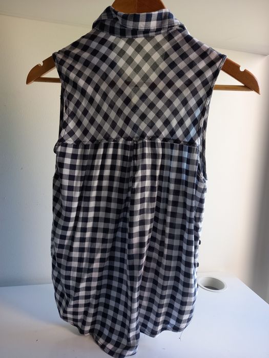 Camisa Quadradinhos Bershka Tam. XS