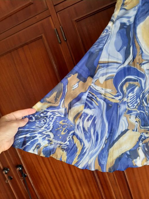 Vestido seda natural como novo