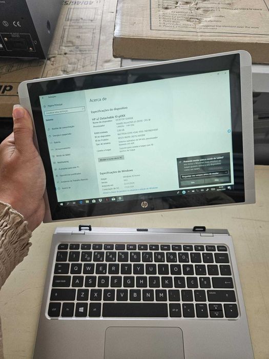 PC HP x2 Detachable 10-p0XX – 2GB RAM / 64 Bits / Tela Touch