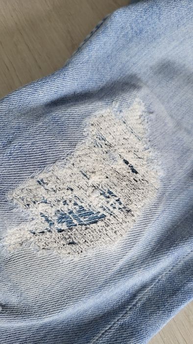 H&M rurki Skinny fit 128 niebieskie