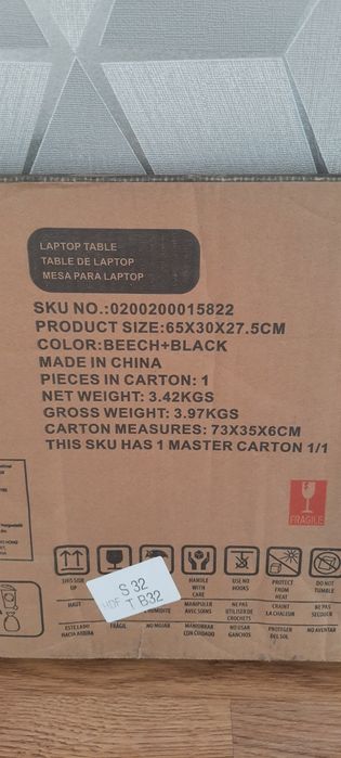 Stolik pod laptop regulowany