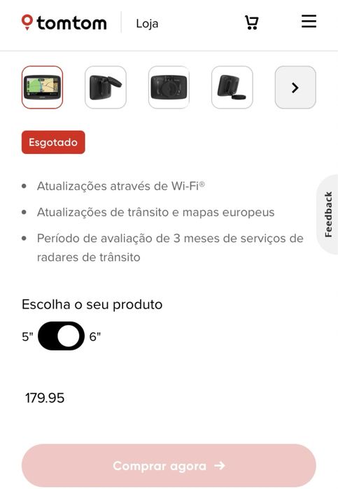 Gps TomTom Go Basic434466042382264323