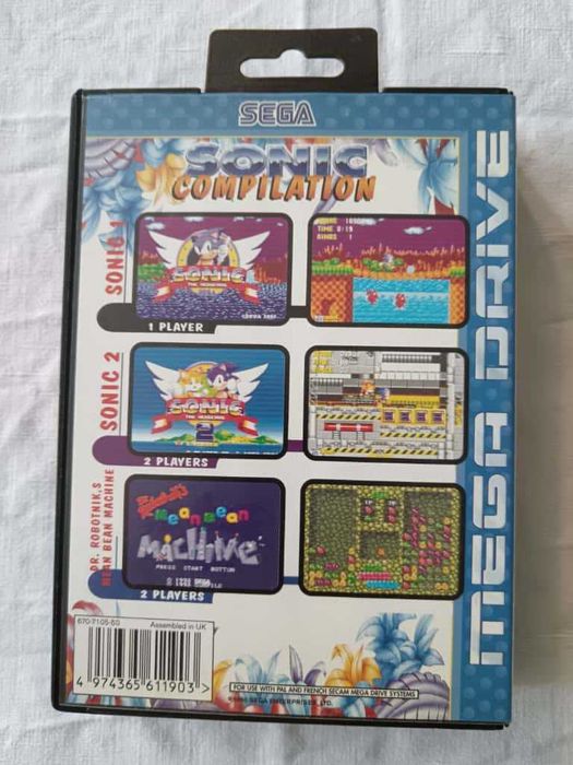 Sonic Compilation [SEGA MegaDrive, 1995] Complete | Authentic | Tested
