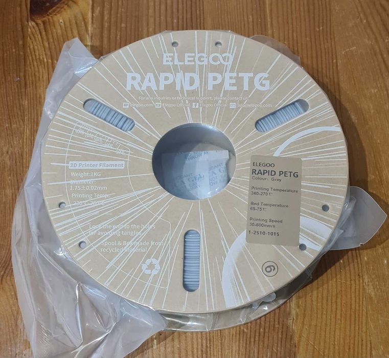 Filamento PETG Elegoo HS Rapide 1Kg 1.75mm NOVO!