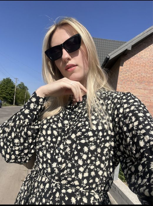 Сукня міді на довгий рукав Mango