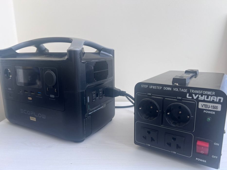 EcoFlow River Pro 720Wh + перетворювач LVYUAN VTEU-1500 б/в