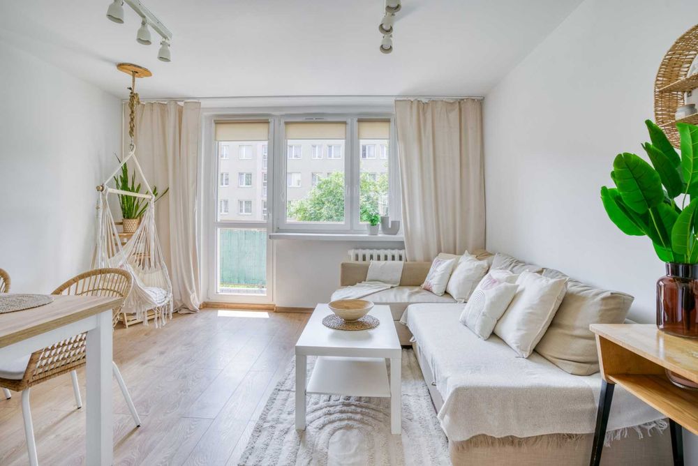 Słoneczne 3-pokojowe mieszkanie | 49,6 m² | Katowice, ul. Kotlarza