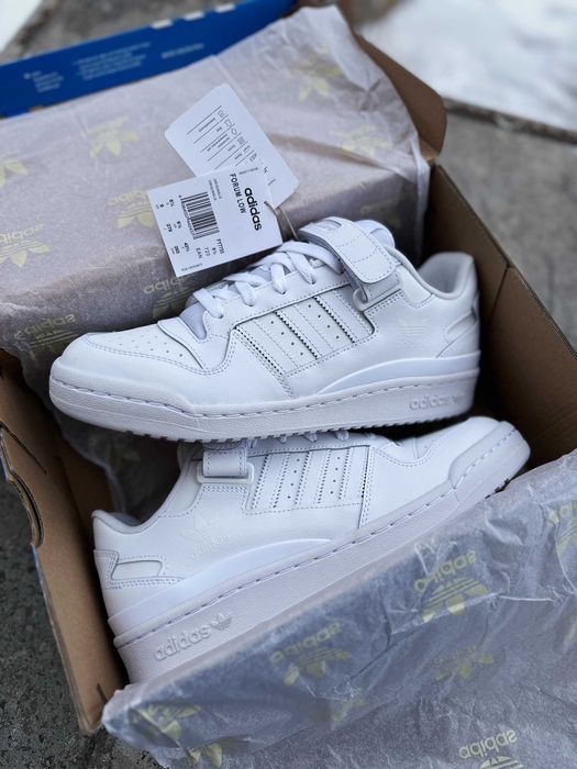 Мужские кроссовки Adidas Forum Low FY7755 Cloud White белые Оригинал