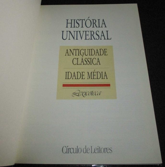 Livro História Universal Atlas Histórico Pré História aos nossos Dias