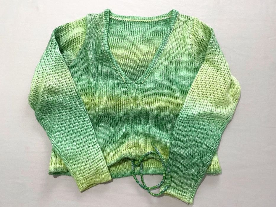 Camisola malha decote V