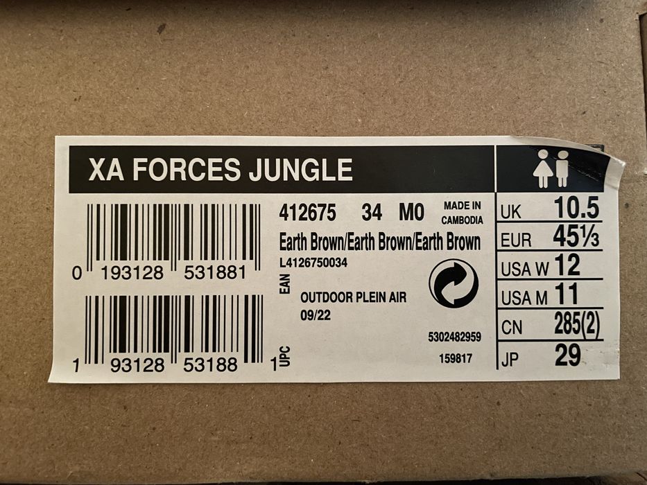 Xa forces jungle salomon 28,5cm