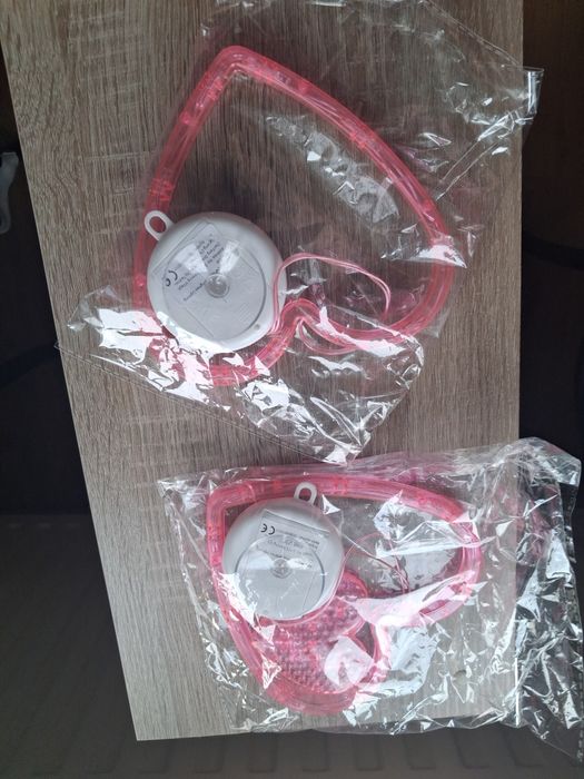 Różowe świecące serca nowe