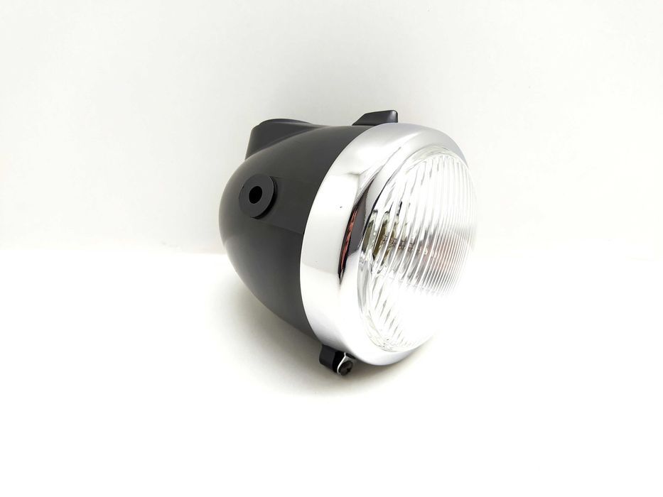 Lampa przód Romet Ogar 200 50t-1 Kadet reflektor przedni stacyjka ramka klosz szkło odbłyśnik żarówka korpus skorupa