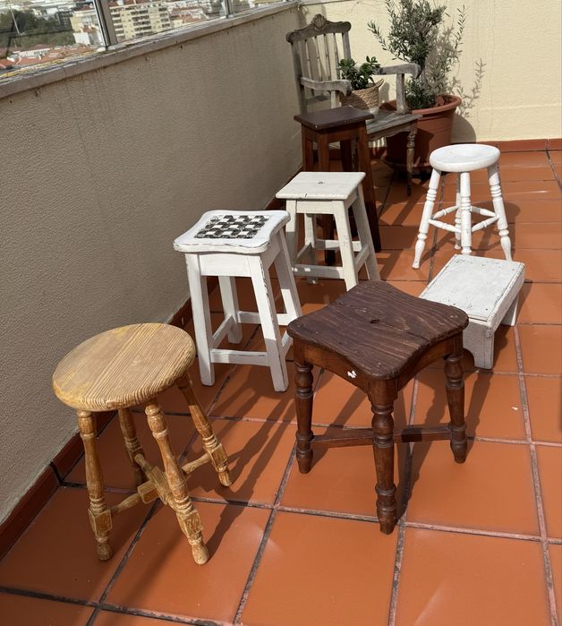 Banco rustico de madeira antigo (preço desde 15€)