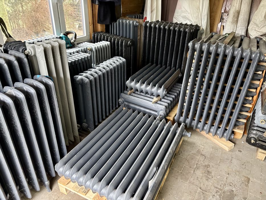 Grzejniki zeliwne zdobione loft zabytkowe artdeco