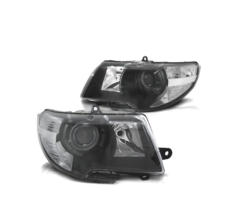 FAROIS FRONTAIS PARA SKODA SUPERB 08-12 FUNDO PRETO