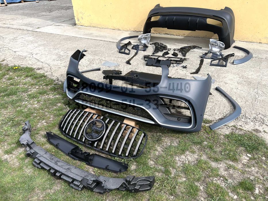 комплект обвеса mercedes GLS X167 W167 стиль GLS63 AMG Бампер