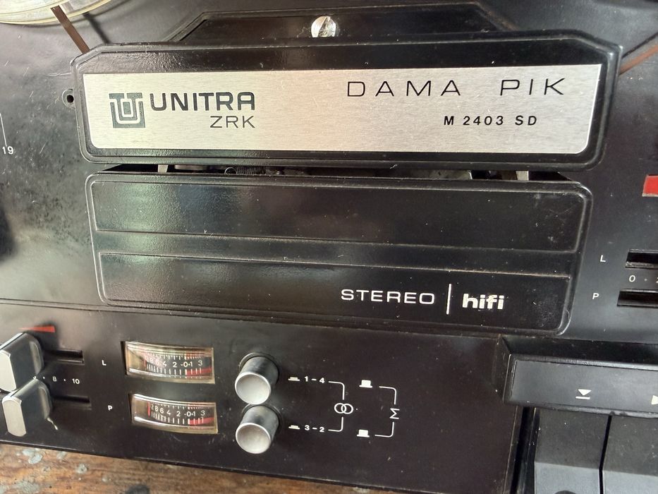 Magnetofon szpulowy Unitra ZRK Dama Pik M 2403 SD stereo hifi