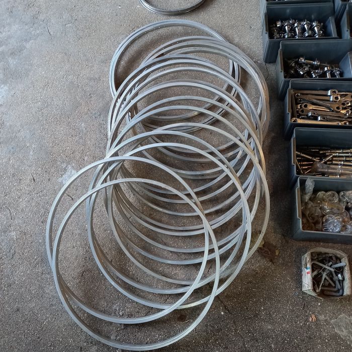 Lote de peças de bicicletas