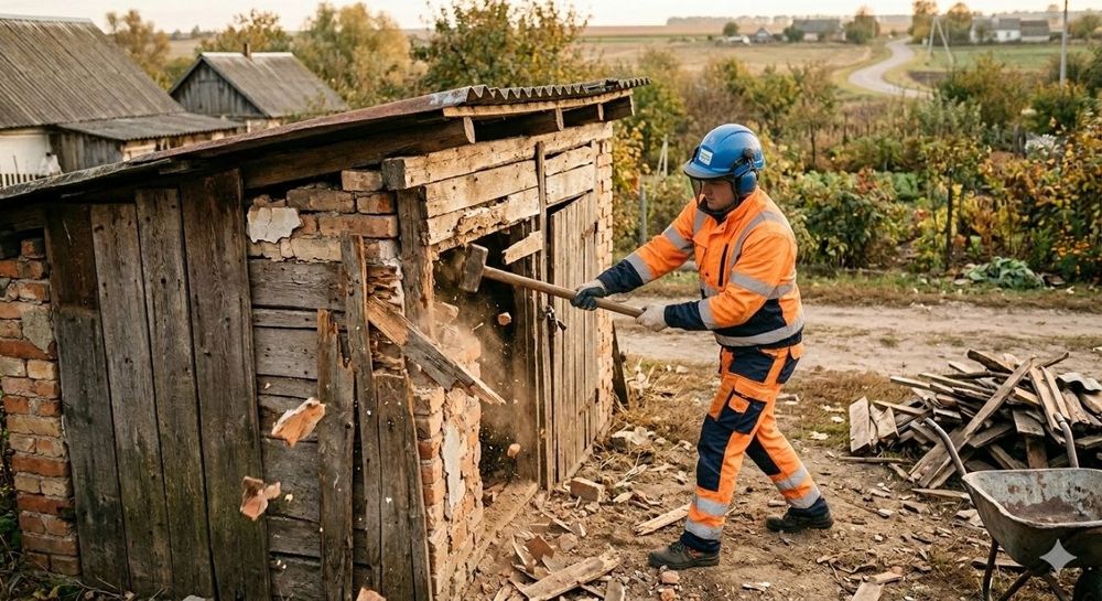 Демонтаж Слом домов Днепр с ЛЮДЬМИ